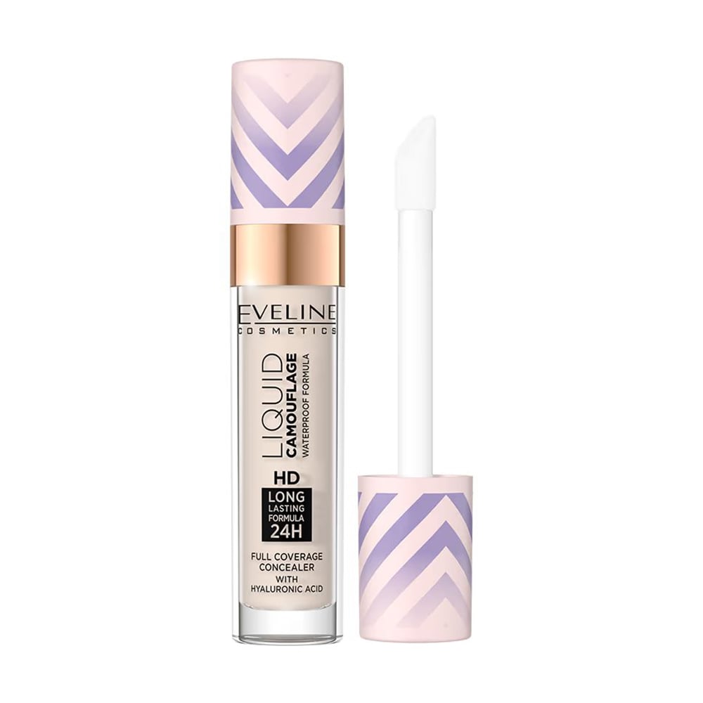 Водостікий консилер для обличчя Eveline Cosmetics Liquid Camouflage 02, 7 мл